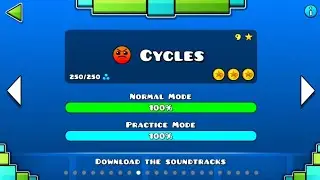 Cycles 100% [All Coins] | Geometry Dash