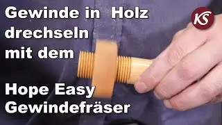 Turning threads in wood made easy with the Hope Easy Thread Mill