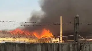 Горит колбасная фабрика в п  Буланаш. 17 мая 2023