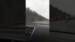 Авария на трассе Екатеринбург-Реж, перед Лосинкой