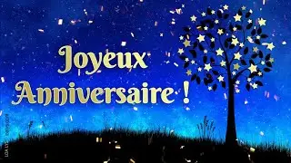 Joyeux Anniversaire - Jolie carte inspirante