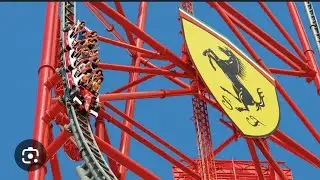 I WENT ON RED FORCE AT FERRARI LAND PORTA VENTURA!!!.