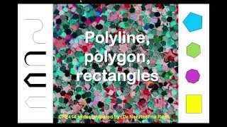 AutoCAD Polyline, Polygon, Rectangle