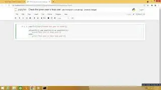 Check the given year is leap year in python