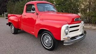 Beautifully Restored 1956 Studebaker Transtar Deluxe Pickup For Sale~224 V8~3 Speed w/ Overdrive 🔥🔥