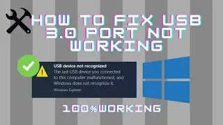 How to fix USB port not working ¦¦ 2020