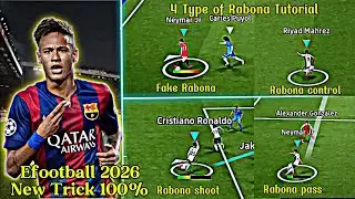 All Rabona skill Tutorial | classic control | efootball mobile 