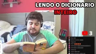 Lendo TODAS Palavras do Dicionário!!! PARTE 11 - LIVE #livecomyoutube