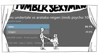 the sans vs reigen poll's dramatic finale.