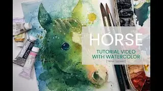 Tutorial video #86 – HORSE the painting process [time-lapsed]