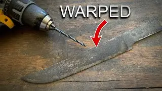 Can You Straighten a Knife with a DRILL BIT?