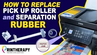 PAPER JAM ERROR FEEDING PROBLEM ON EPSON L5190 PICK UP ROLLER RUBBER AND SEPARATION PAD REPLACEMENT