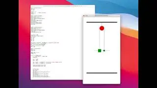 Simple Atwood machine simulation in Python using the turtle module