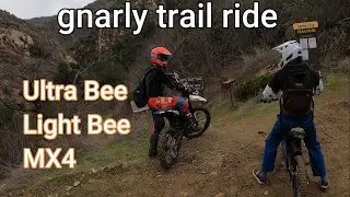 Surron and Talaria WASHED OUT trail ride in Santa Barbara