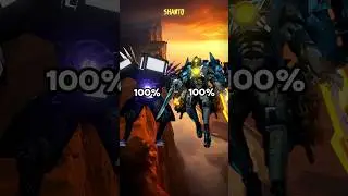 Titan Tv man 100% VS Zombie Cameraman 100% 