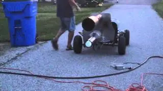 pulse jet engine go kart record run 2 passes