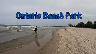 Lake Ontario Beach Walk to Rochester Harbor on a breezy Saturday afternoon