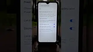 Limit apps & Home screen | power saving mode samsung galaxy 