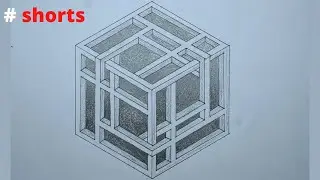 Incredible impossible isometric #7 - optical illusion #shorts