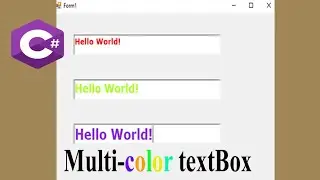 C# Multi-color textBox