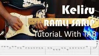 RAMLI SARIP - Keliru - Guitar Intro & Solo Tutorial with TAB