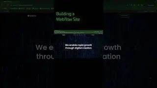 Building a Website in Webflow 😎