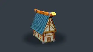 Low Poly Stylized Medieval Houses Pack