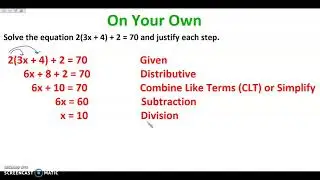2-5 Algebraic Proof