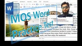 MOS Word Test Preparation | Math with Umair