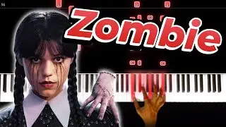 Zombie by The Cranberries: Epic Piano Tutorial for Wednesday Season 2 🎹