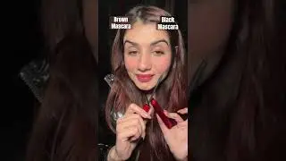 🤎vs 🖤 Mascara?? #ashortaday #mascara #makeup #hacks