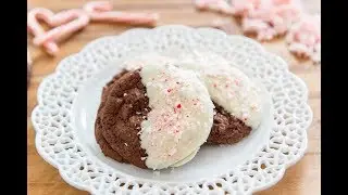 Chocolate Candy Cane Cookies
