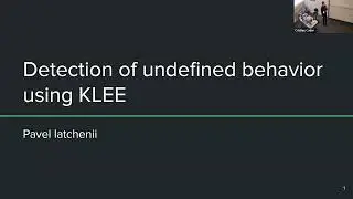 Poster: Detection of Undefined Behavior Using KLEE