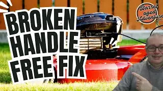 fixing a broken Mountfield mower handle FREE 4K