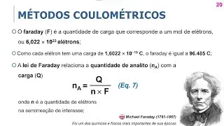 Videoaula 8: Eletrólise completa Eletrogravimetria e Coulometria - Parte 2