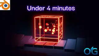 Animate under 4 minutes. Blender geometry nodes for beginners.