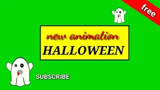 Ghost greenscreen subscribe animation HALLOWEEN  