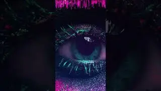 Can you see the eye changing colors #artvisual #art