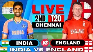 🔴Live: India vs England, 2nd T20 | Live Cricket Match Today | IND vs ENG Live Match | IND vs ENG
