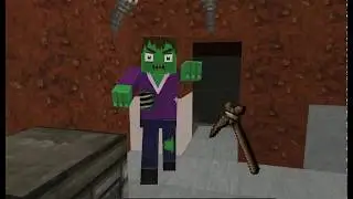 A zombie breaks down my door!!!! | World of Cubes Survival Craft #1