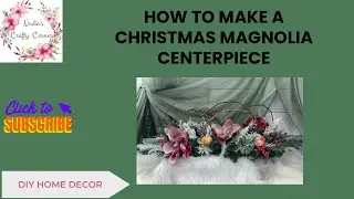 How to make a Christmas centerpiece | diy Christmas centerpiece | how to make a magnolia centerpiece