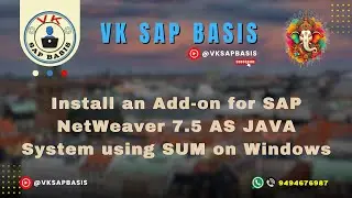 Install an Add-on for SAP NetWeaver 7.5 AS JAVA System using SUM on Windows
