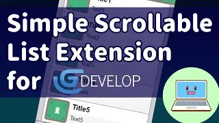 Simple Scrollable List Extension for GDevelop