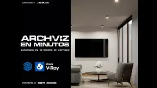 RENDER EN 10 MINUTOS ( Sala - Comedor) V-ray, Sketchup