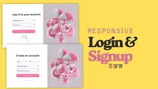 Responsive Login & Registration Form Using HTML, CSS & JavaScript