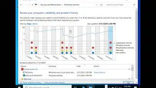 Using Reliability Monitor
