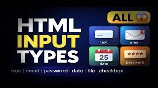 HTML All Input Types in One Video