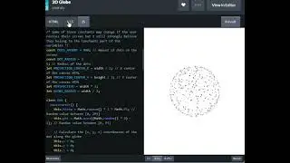 3D Globe  HTML CSS JavaScript