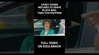Crazy Karen Refuses To Serve Black Man #shorts  #crazykaren #police