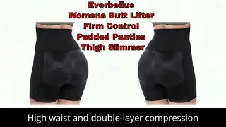 Everbellus Womens Butt Lifter Firm Control Padded Panties Thigh Slimmer